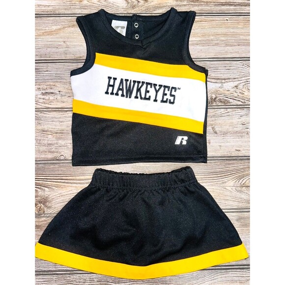Iowa Hawkeyes Cheerleader Dress 12 Month Russell Costume Dress Up Cheer - Picture 1 of 1